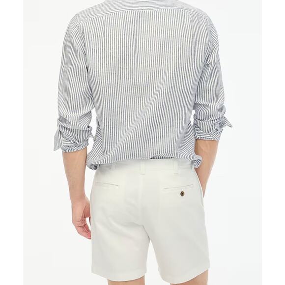 NWT J.Crew 7” Flex Chino Short In White Size 40 - Picture 2 of 7